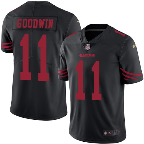 Nike Men & Women & Youth 49ers 11 Marquise Goodwin Black NFL Vapor Untouchable Limited Jersey,We sell and wholesale Nike Men & Women & Youth 49ers 11 Marquise Goodwin Black NFL Vapor Untouchable Limited Jersey on line form chian!